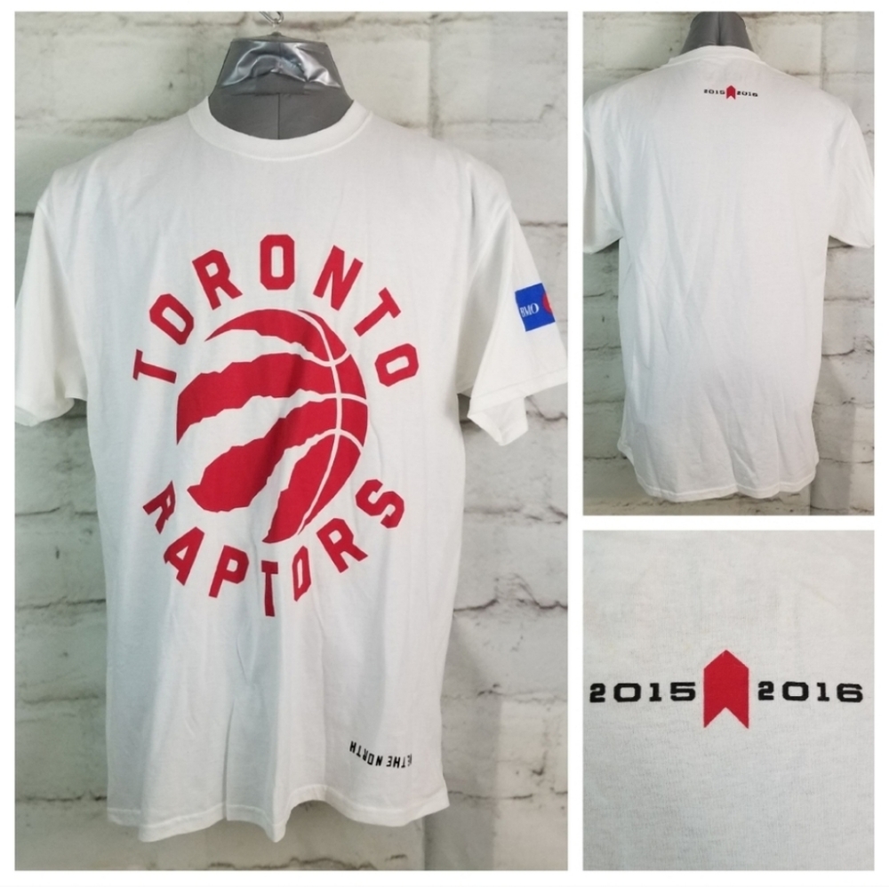 NWOT Toronto Raptors 2015-2016 L White T-Shirt